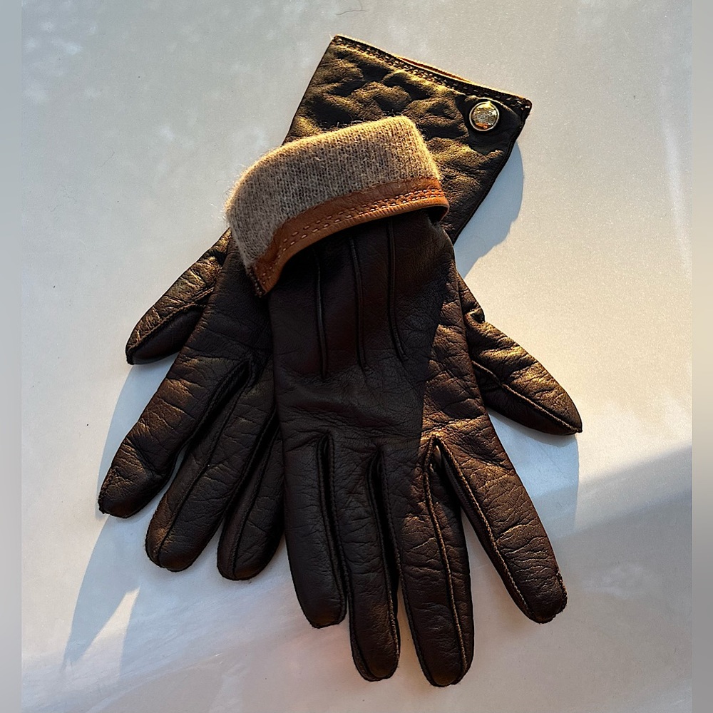 🌟 VINTAGE 🌟 Coach winter gloves wool lined 🌟 worn only once 🌟